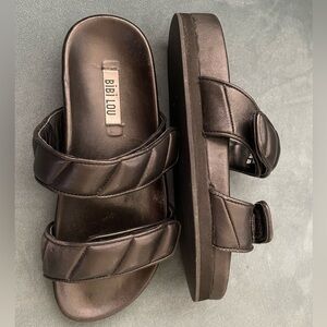 Anthropologie BIBI LOU Platform Slides Size 6.5-7 (37)